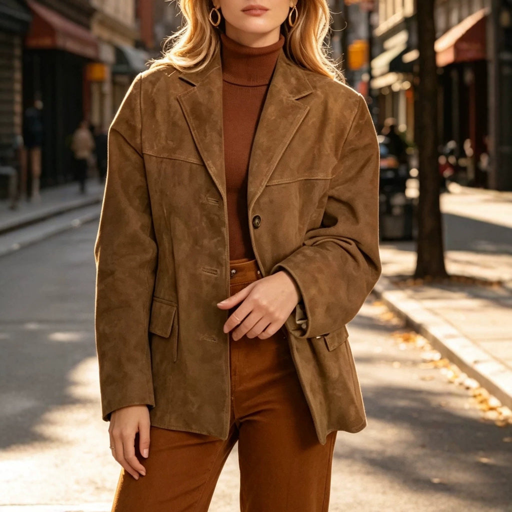 Blazer Damen mit lässiger Passform und Reverskragen - 4 - Annoboutique