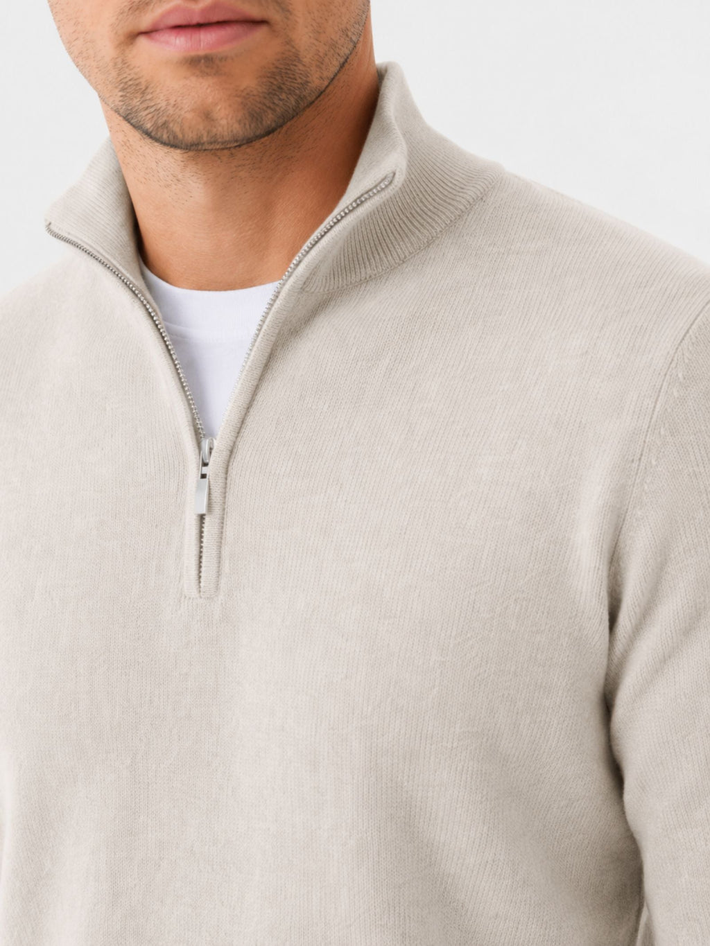 Pullover Damen mit Halbzip und figurbetontem Design - 4 - Annoboutique