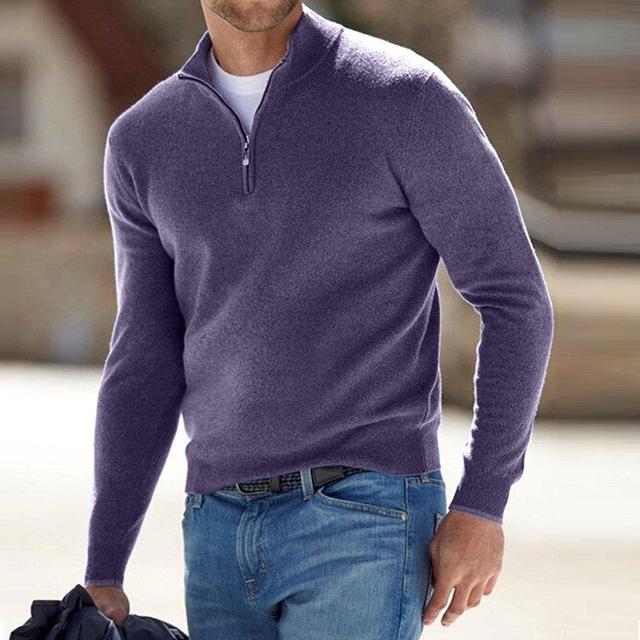 Pullover Damen mit Halbzip und figurbetontem Design - 16 - Annoboutique
