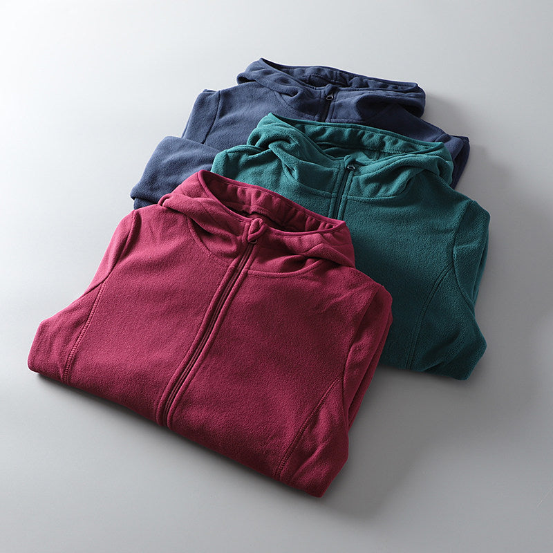 Damen Hoodiejacke mit Reißverschluss im Lässigen Schnitt - 4 - Annoboutique