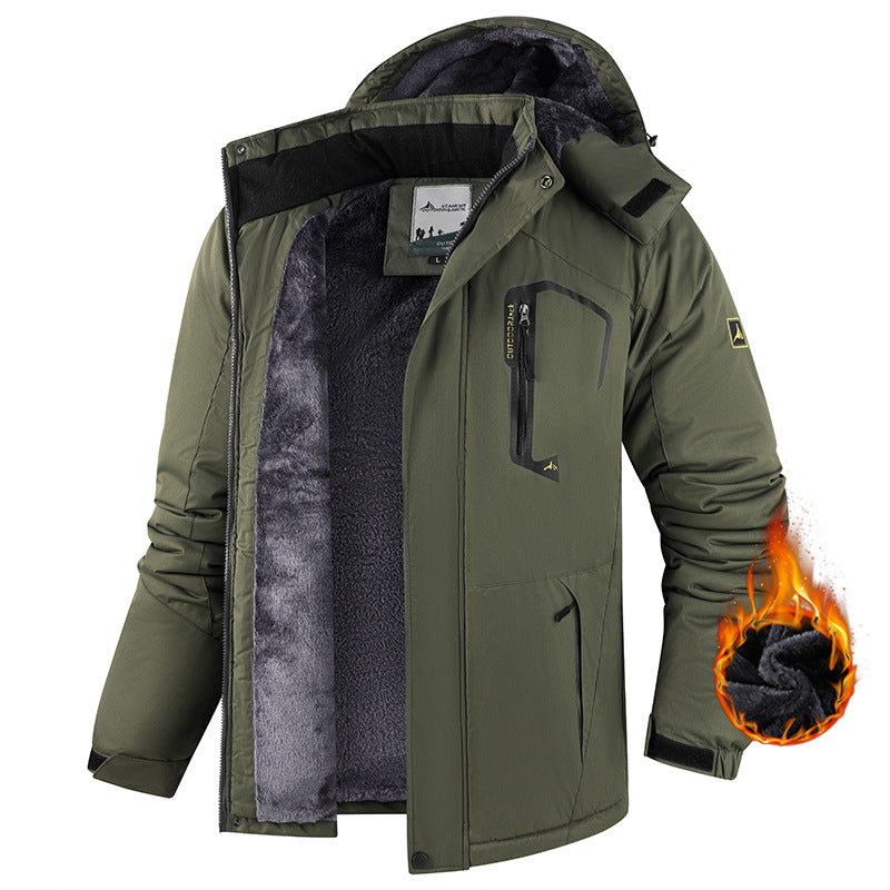 Moderne Herrenjacke im Regular Fit mit abnehmbarer Kapuze - 5 - Annoboutique