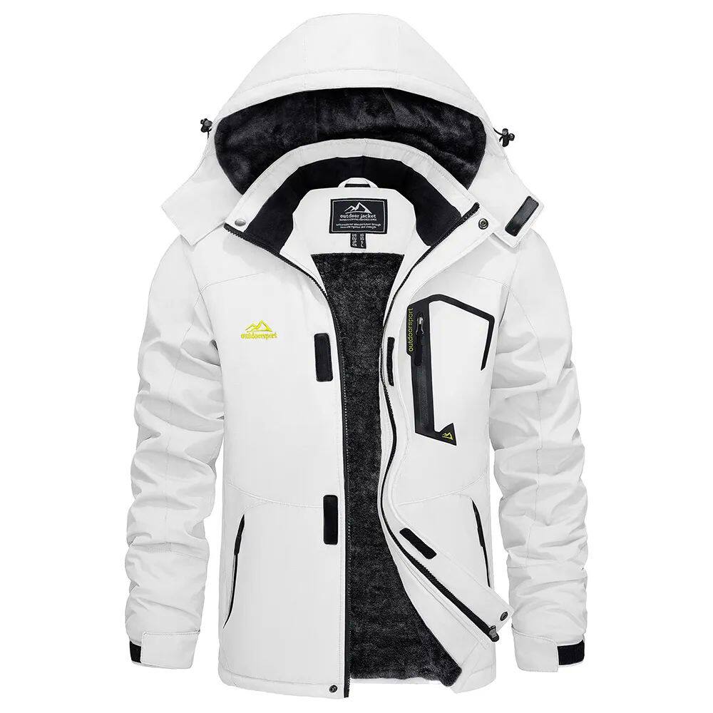 Moderne Herren Winterjacke mit abnehmbarer Kapuze für kalte Tage - 4 - Annoboutique