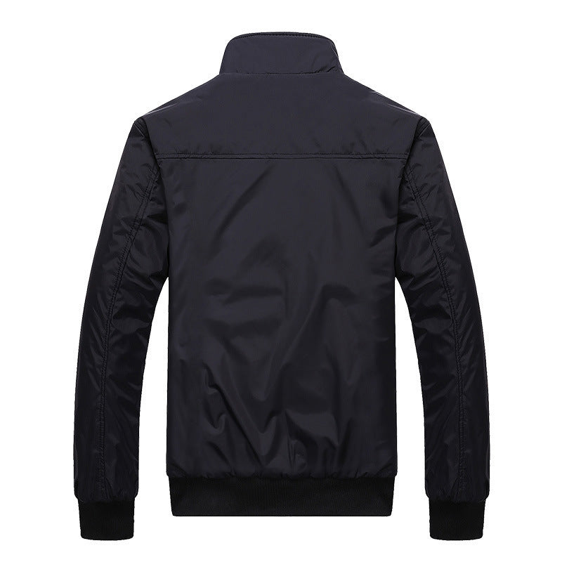Lässige Herrenjacke mit Stehkragen für entspannte Anlässe - 3 - Annoboutique
