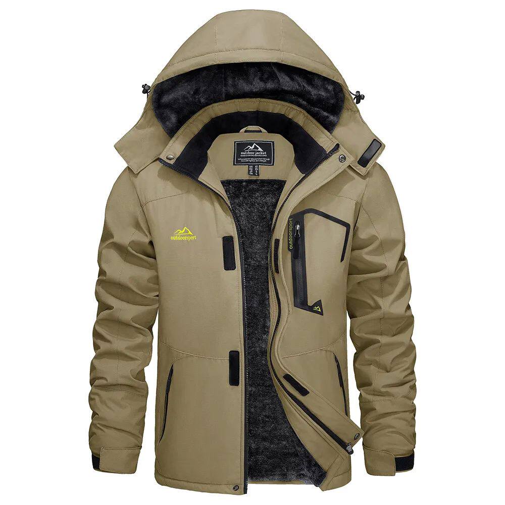 Moderne Herren Winterjacke mit abnehmbarer Kapuze für kalte Tage - 6 - Annoboutique