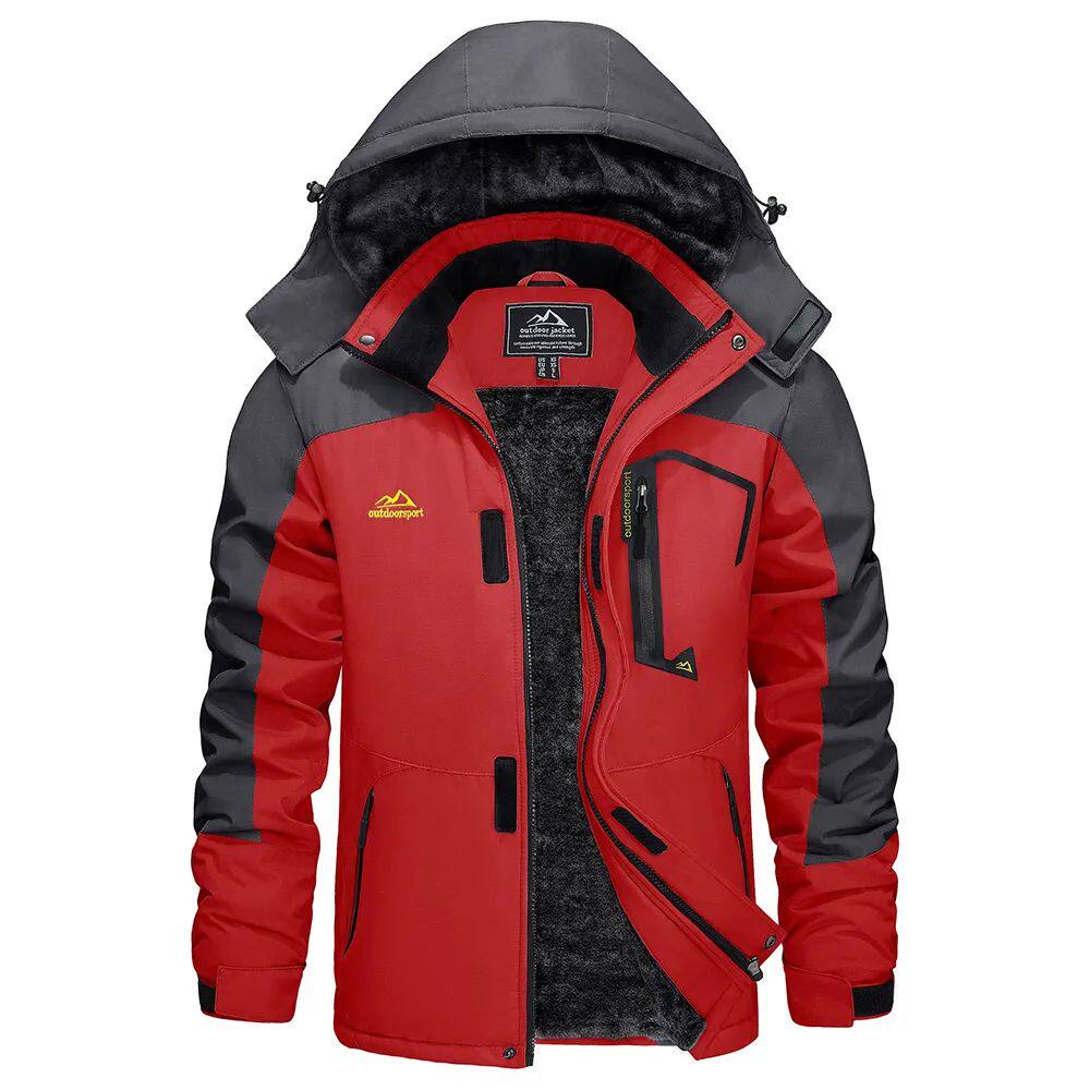Moderne Herren Winterjacke mit abnehmbarer Kapuze für kalte Tage - 7 - Annoboutique
