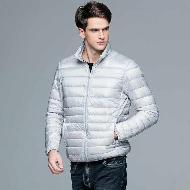 Moderne Herrenjacke im Slim-Fit-Design mit praktischer Reißverschlusstasche - 6 - Annoboutique