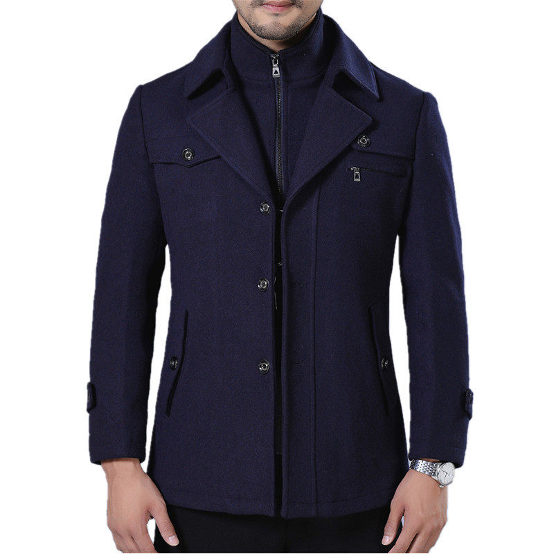 Herrenmantel im Relaxed Fit mit klassischem Doppelreiher-Stil - 5 - Annoboutique