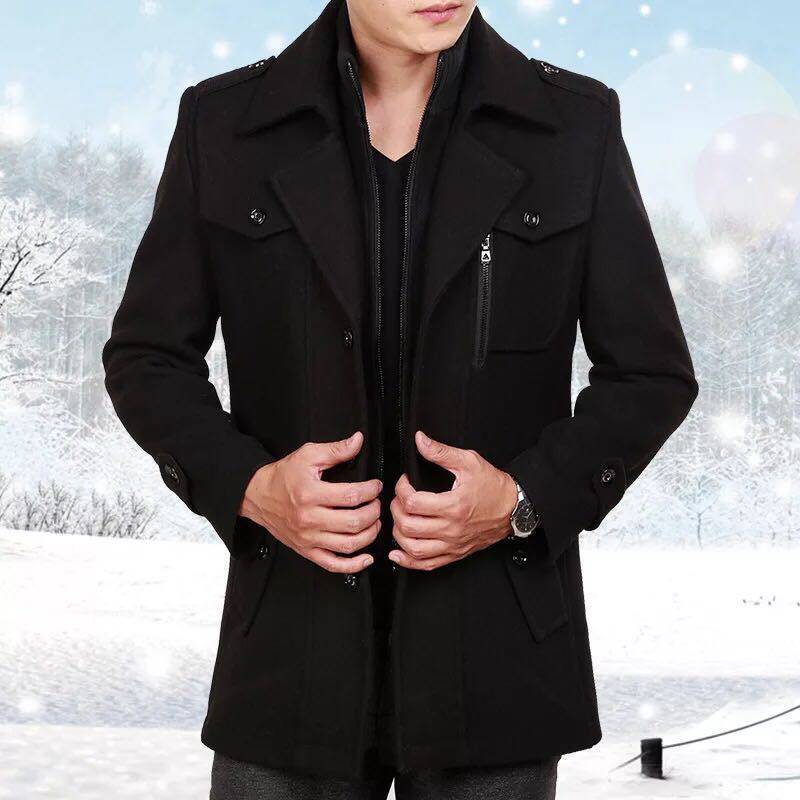 Herrenmantel im Relaxed Fit mit klassischem Doppelreiher-Stil - 6 - Annoboutique