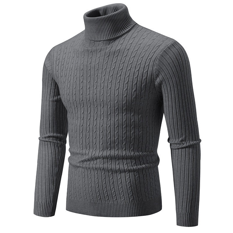 Herren Pullover im Slim Fit mit hohem Kragen für stilvolle Anlässe - 1 - Annoboutique