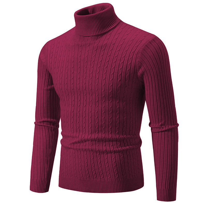 Herren Pullover im Slim Fit mit hohem Kragen für stilvolle Anlässe - 4 - Annoboutique