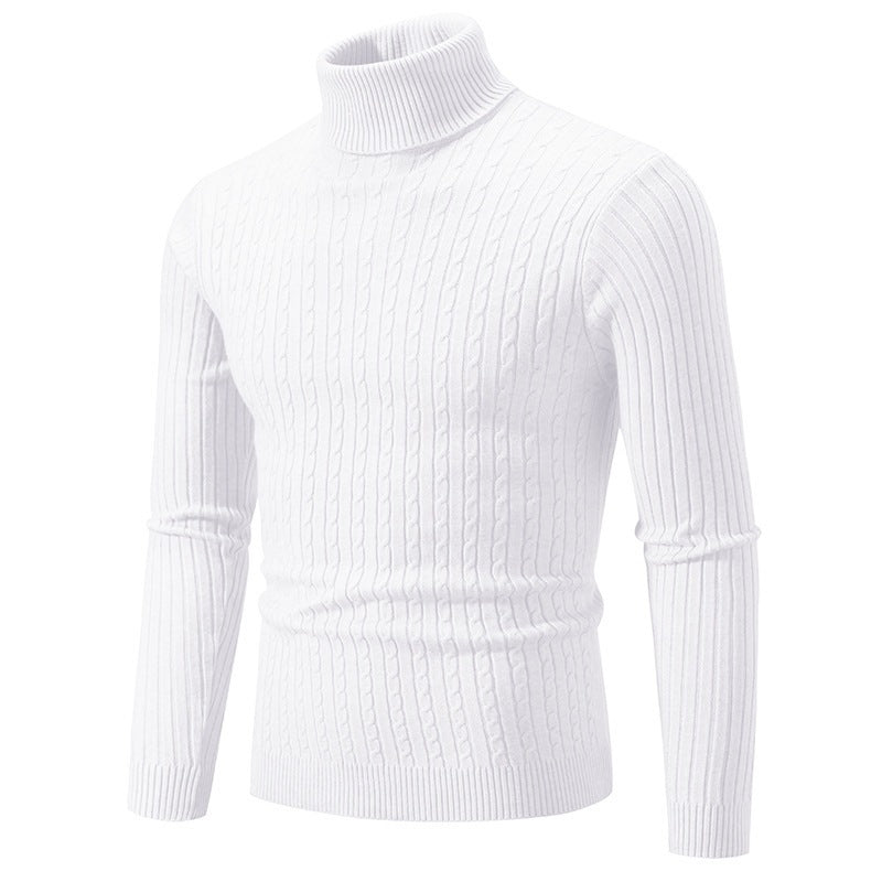 Herren Pullover im Slim Fit mit hohem Kragen für stilvolle Anlässe - 6 - Annoboutique
