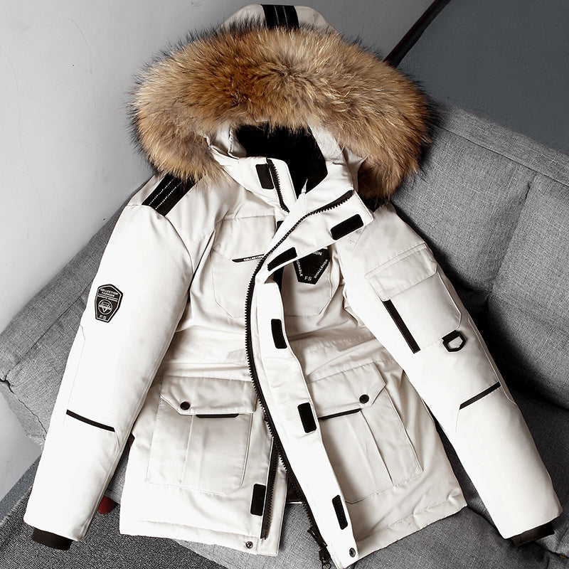 Herrenjacke mit Kapuze und großem Pelzkragen für kalte Tage - 6 - Annoboutique