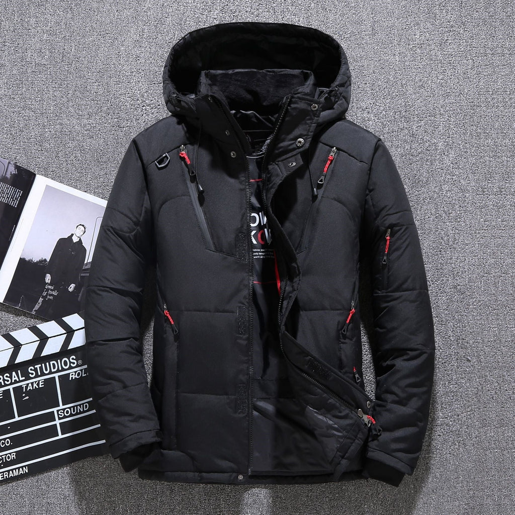Modische Herren Winterjacke mit Kapuze im Slim Fit Stil - 2 - Annoboutique