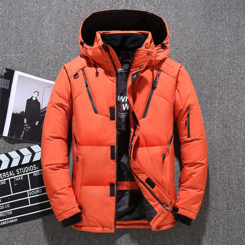 Modische Herren Winterjacke mit Kapuze im Slim Fit Stil - 7 - Annoboutique