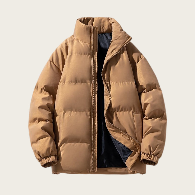 Herren Steppjacke mit modernem Kragen und lässigem Schnitt - 1 - Annoboutique