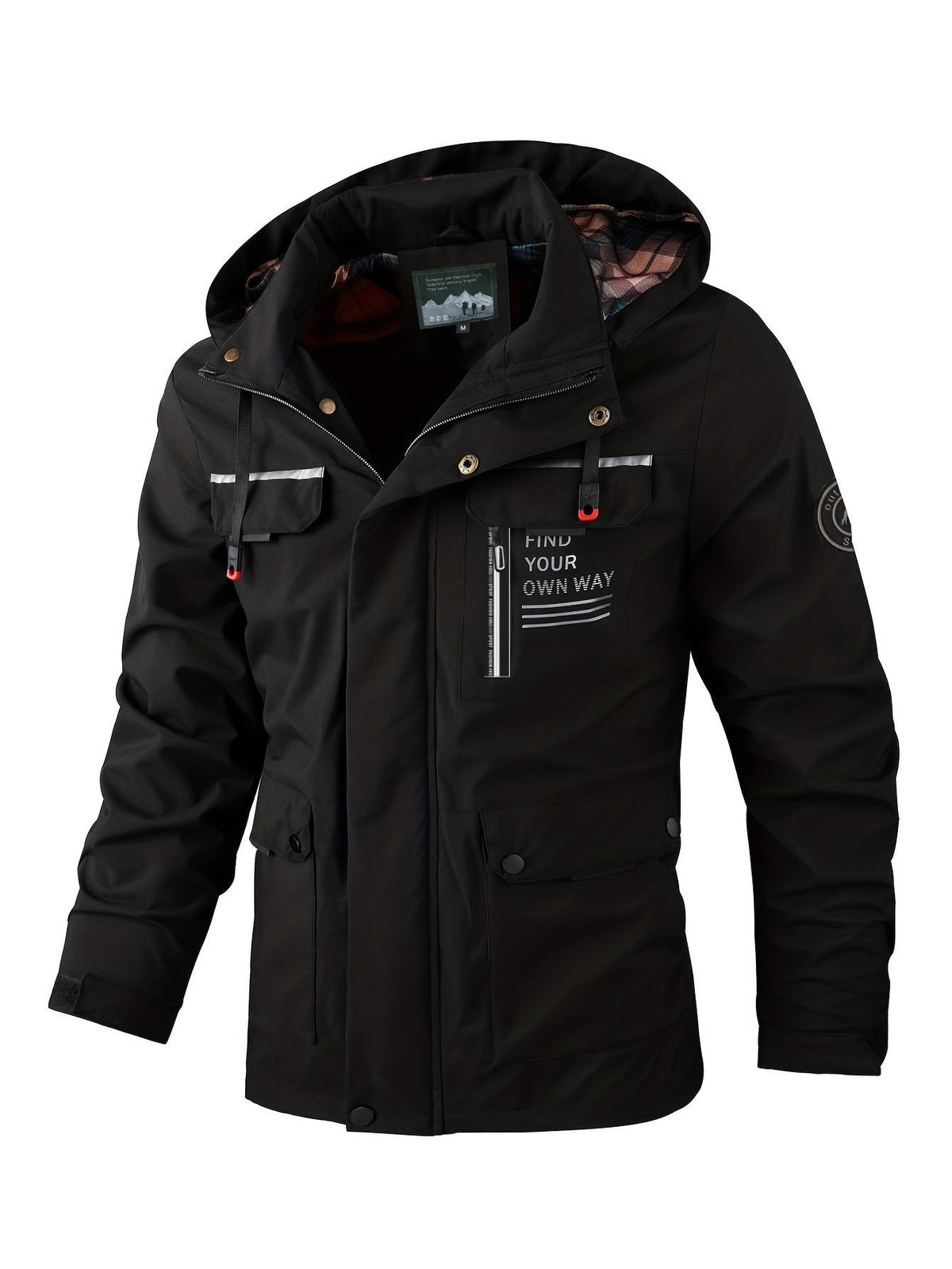 Funktionale Herrenjacke mit Slim Fit und Taschen - 1 - Annoboutique