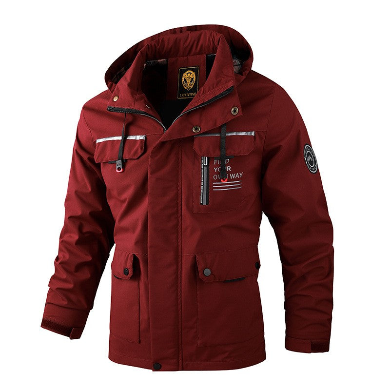 Funktionale Herrenjacke mit Slim Fit und Taschen - 2 - Annoboutique