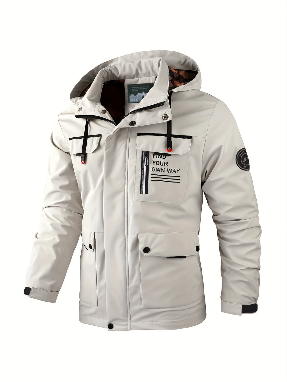 Funktionale Herrenjacke mit Slim Fit und Taschen - 3 - Annoboutique
