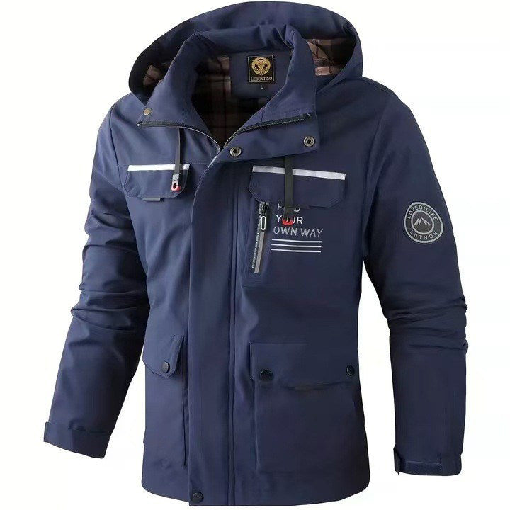 Funktionale Herrenjacke mit Slim Fit und Taschen - 6 - Annoboutique