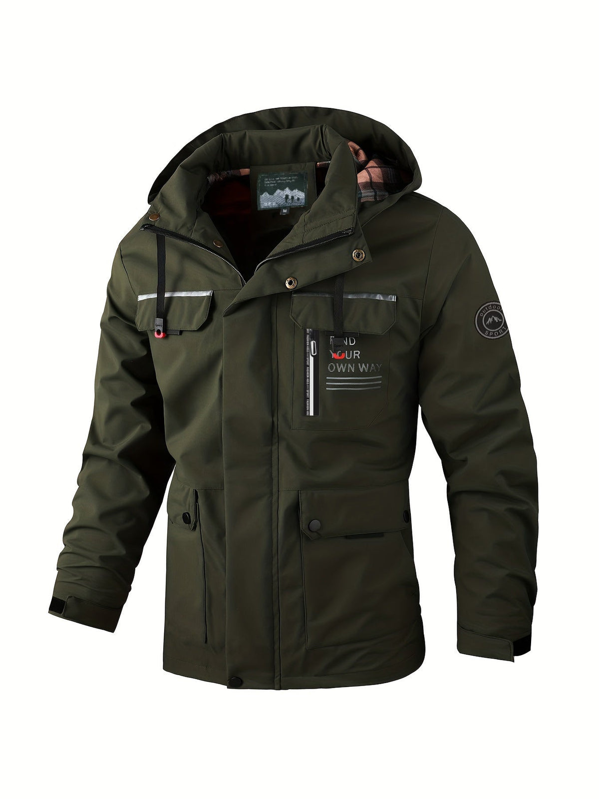 Funktionale Herrenjacke mit Slim Fit und Taschen - 7 - Annoboutique