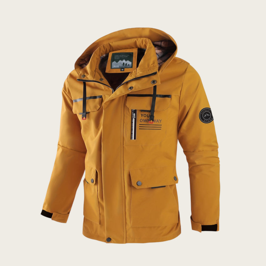 Funktionale Herrenjacke mit Slim Fit und Taschen - 8 - Annoboutique