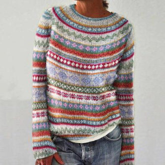 Bequemer Damenpullover mit Einzigartigen Designs für Stilbewusste - 1 - Annoboutique
