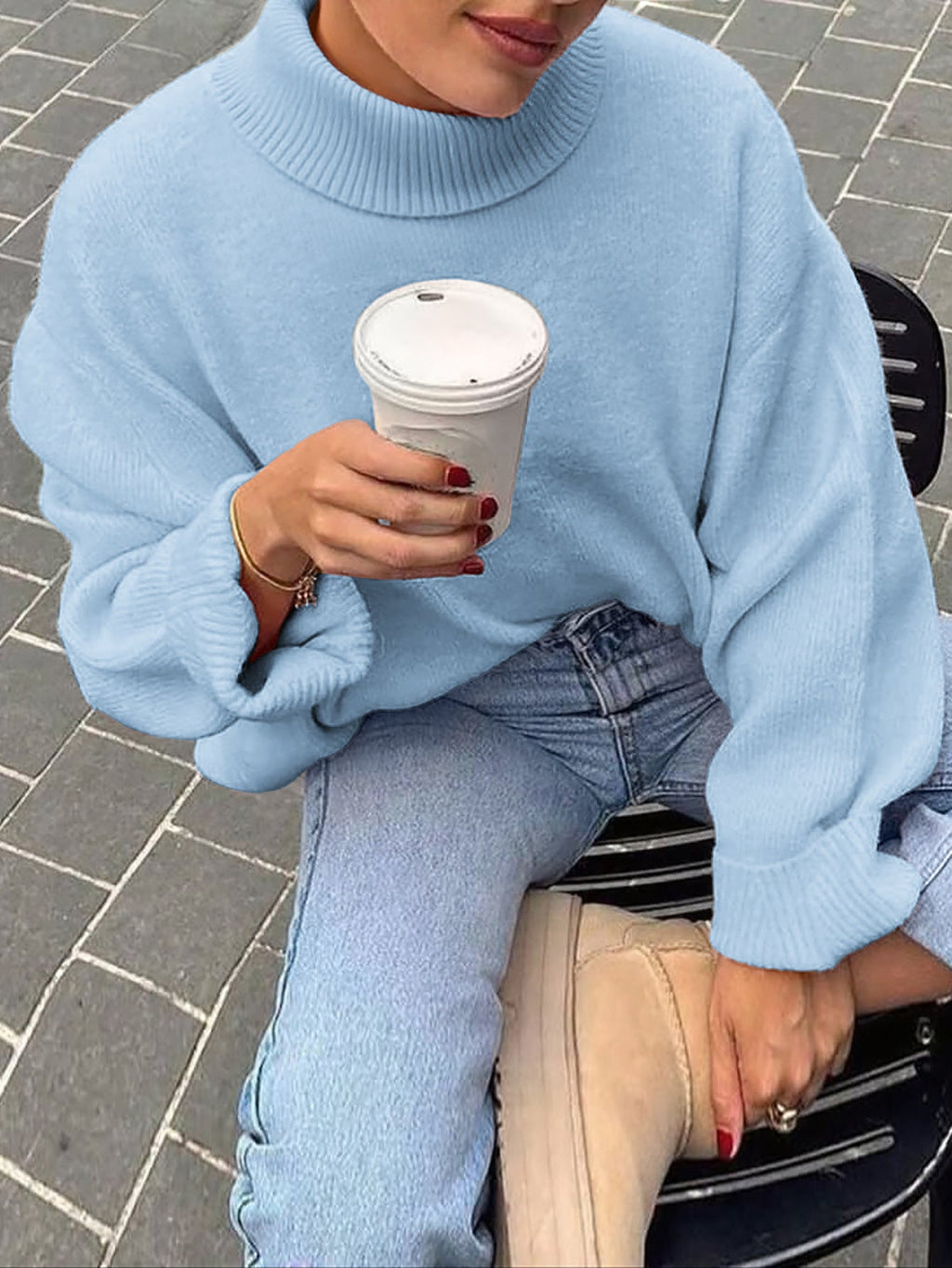 Damenpullover im Regular Fit mit langen Ärmeln für jeden Anlass - 6 - Annoboutique