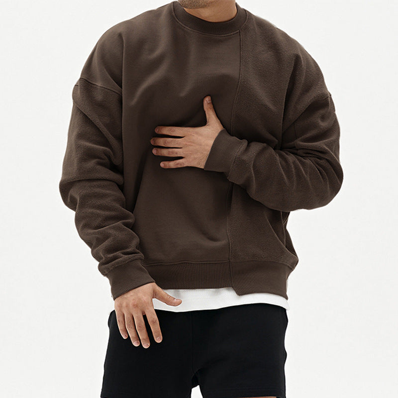 Herrenpullover mit Lässigem Schnitt und Rundhalsdesign - 2 - Annoboutique