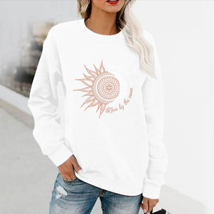 Damen Sweatshirt im entspannten Schnitt mit einzigartigem Grafikdesign - 2 - Annoboutique