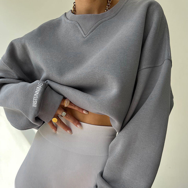 Damen Pullover mit Lässiger Passform und Rundem Halsausschnitt - 1 - Annoboutique