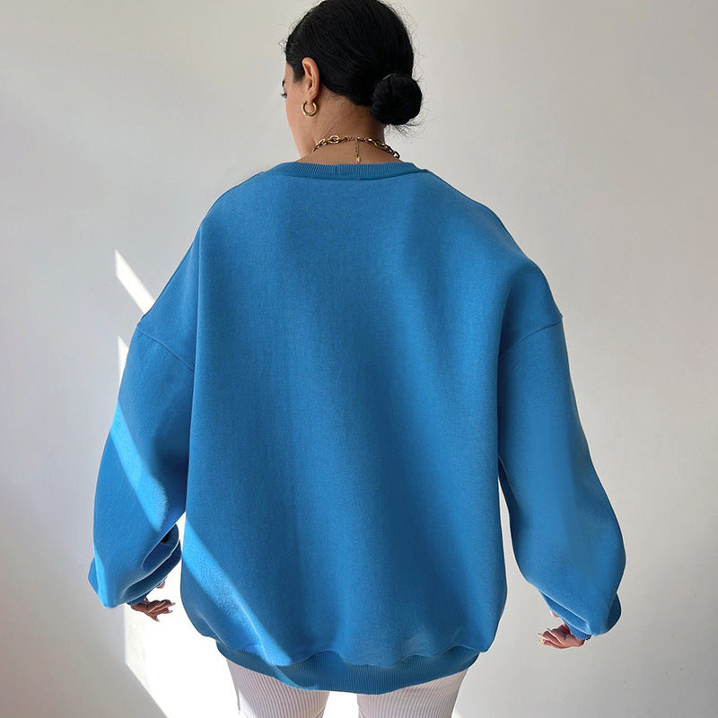 Damen Pullover mit Lässiger Passform und Rundem Halsausschnitt - 2 - Annoboutique