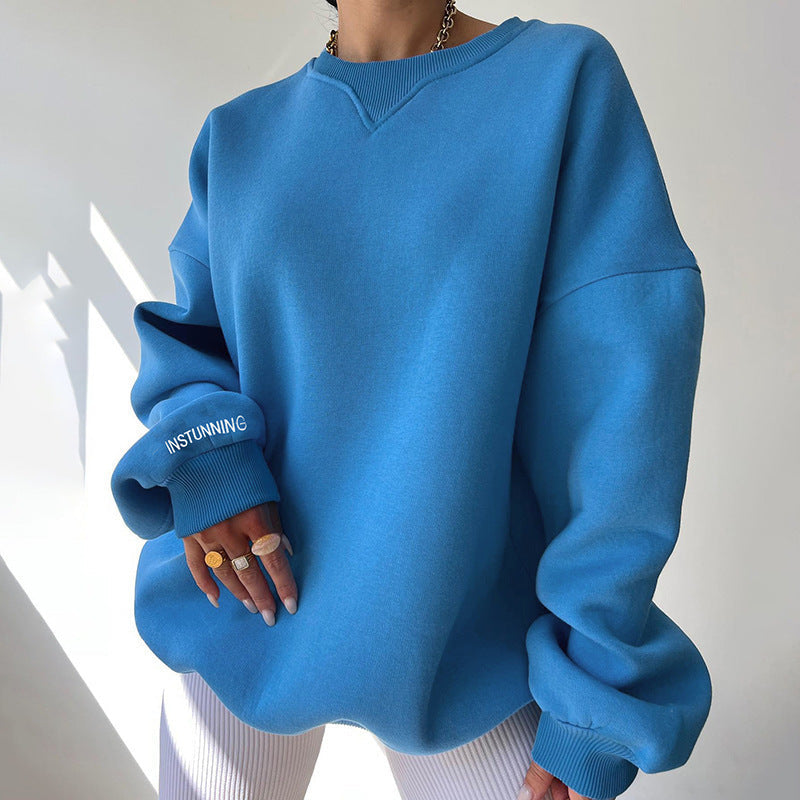 Damen Pullover mit Lässiger Passform und Rundem Halsausschnitt - 5 - Annoboutique