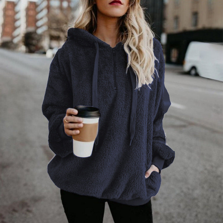 Damen-Hoodie mit Relaxed Fit und praktischer Tasche - 1 - Annoboutique