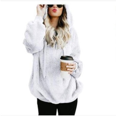 Damen-Hoodie mit Relaxed Fit und praktischer Tasche - 4 - Annoboutique