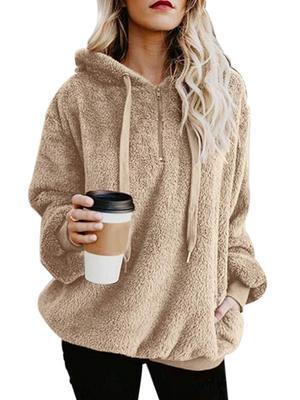 Damen-Hoodie mit Relaxed Fit und praktischer Tasche - 5 - Annoboutique