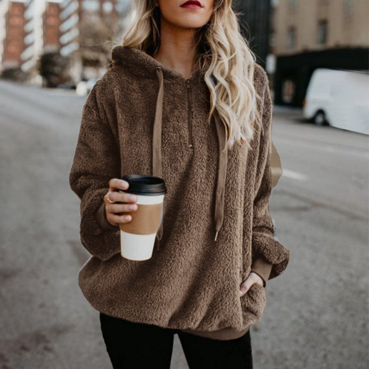 Damen-Hoodie mit Relaxed Fit und praktischer Tasche - 6 - Annoboutique