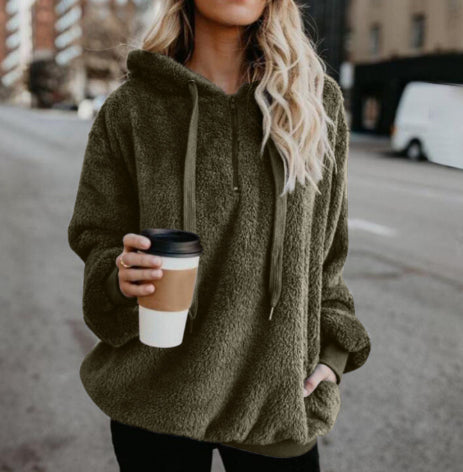 Damen-Hoodie mit Relaxed Fit und praktischer Tasche - 8 - Annoboutique