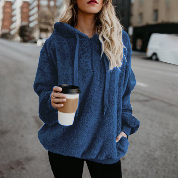 Damen-Hoodie mit Relaxed Fit und praktischer Tasche - 9 - Annoboutique