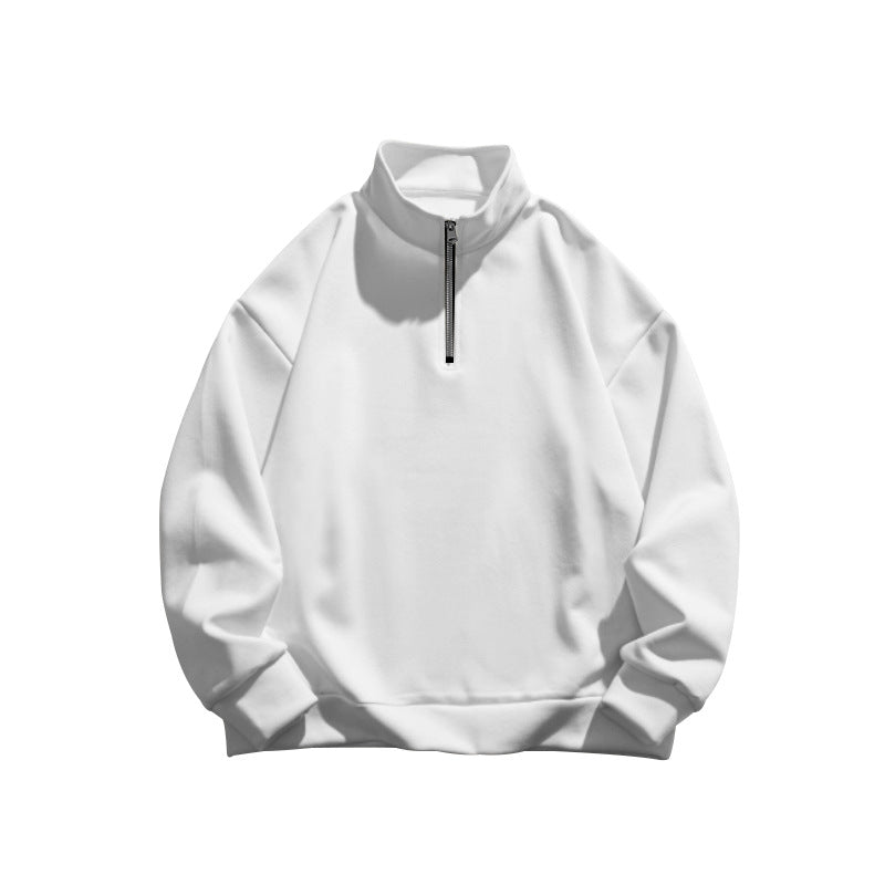 Herren Fleece-Pullover mit stilvollem Reißverschlusskragen - 9 - Annoboutique