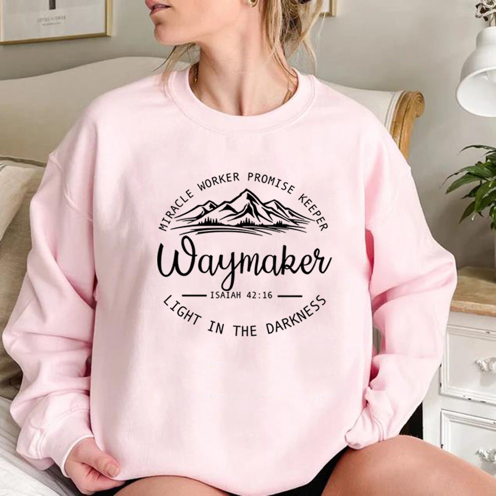 Damen Sweatshirt im Lässigen Stil mit Motivdruck - 3 - Annoboutique