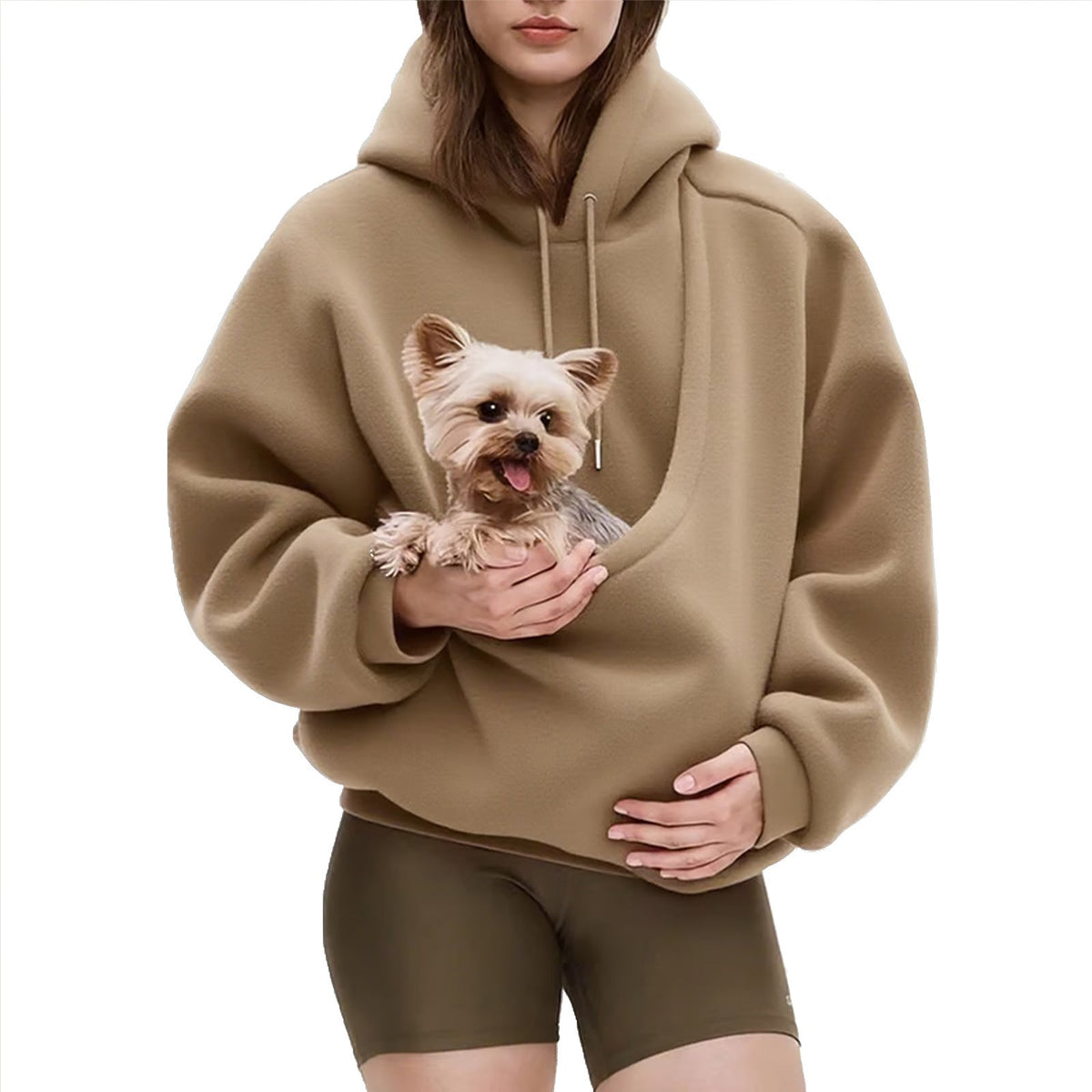 Bequemer Damen-Hoodie mit großer Tasche für Haustiere unterwegs - 5 - Annoboutique