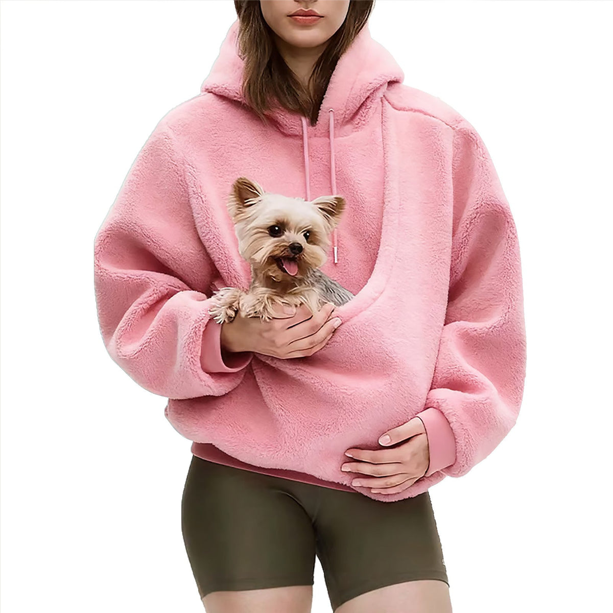 Bequemer Damen-Hoodie mit großer Tasche für Haustiere unterwegs - 6 - Annoboutique