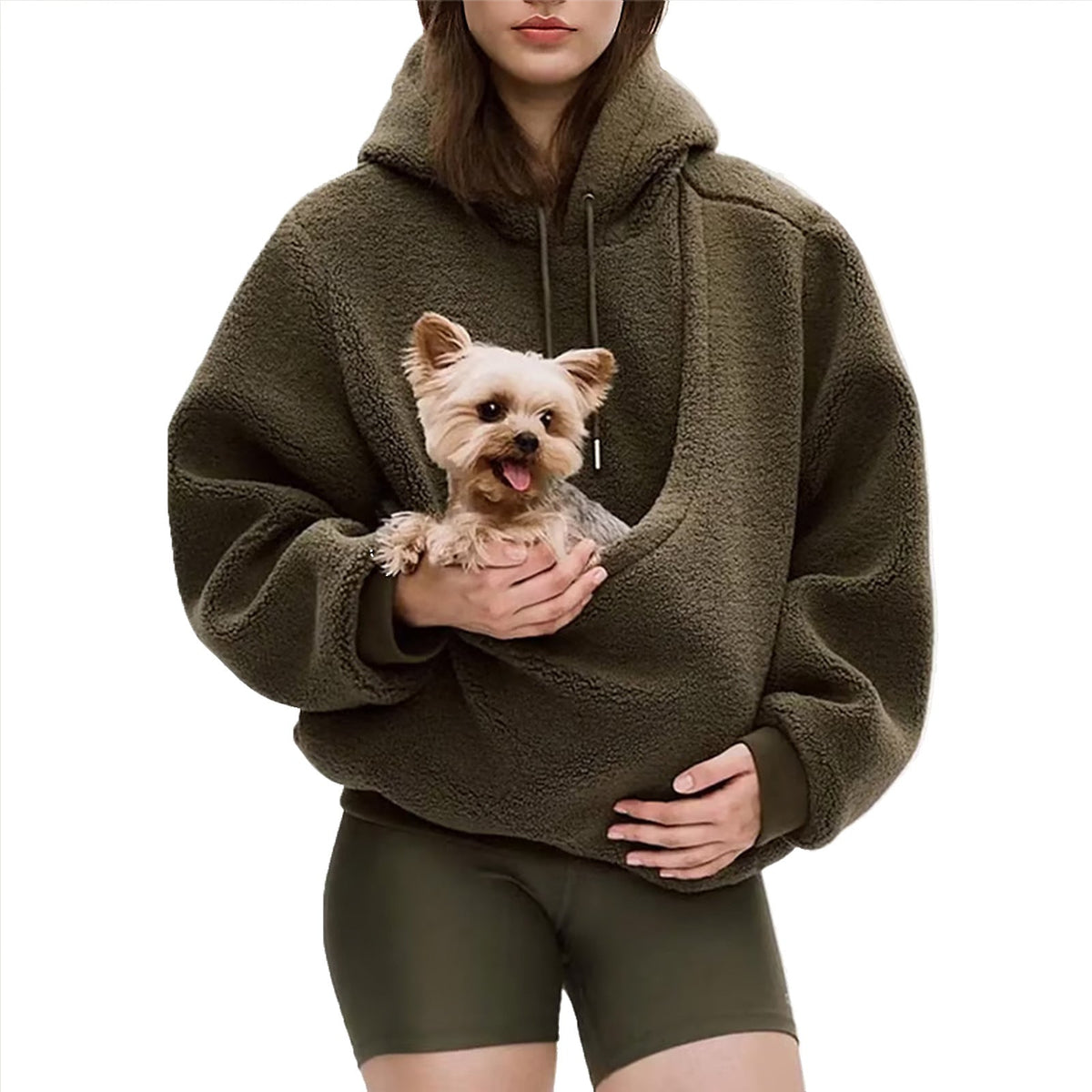 Bequemer Damen-Hoodie mit großer Tasche für Haustiere unterwegs - 7 - Annoboutique