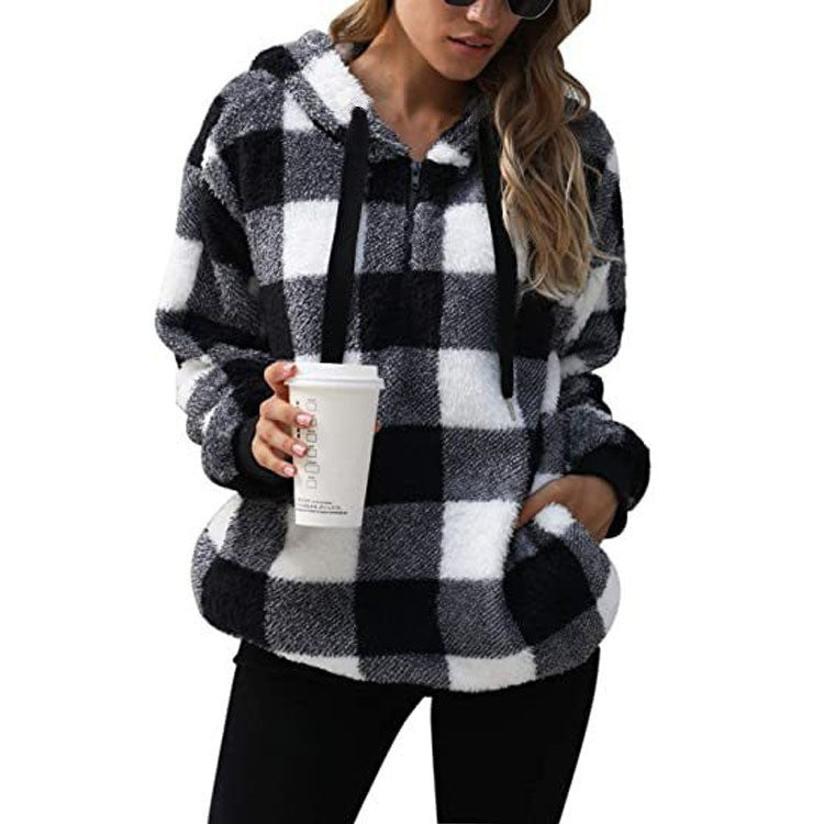 Damen Hoodie mit lässigem Schnitt und praktischen Taschen - 1 - Annoboutique