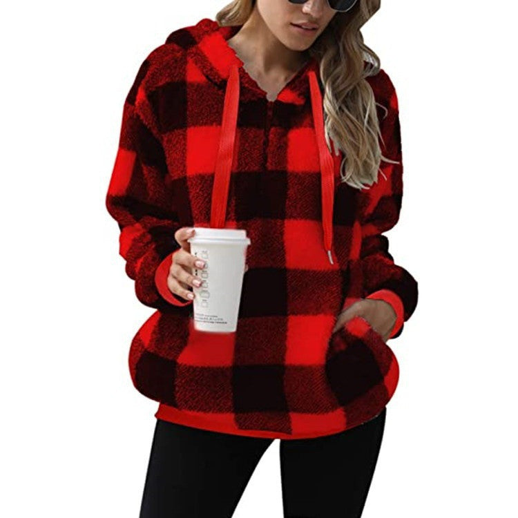 Damen Hoodie mit lässigem Schnitt und praktischen Taschen - 6 - Annoboutique