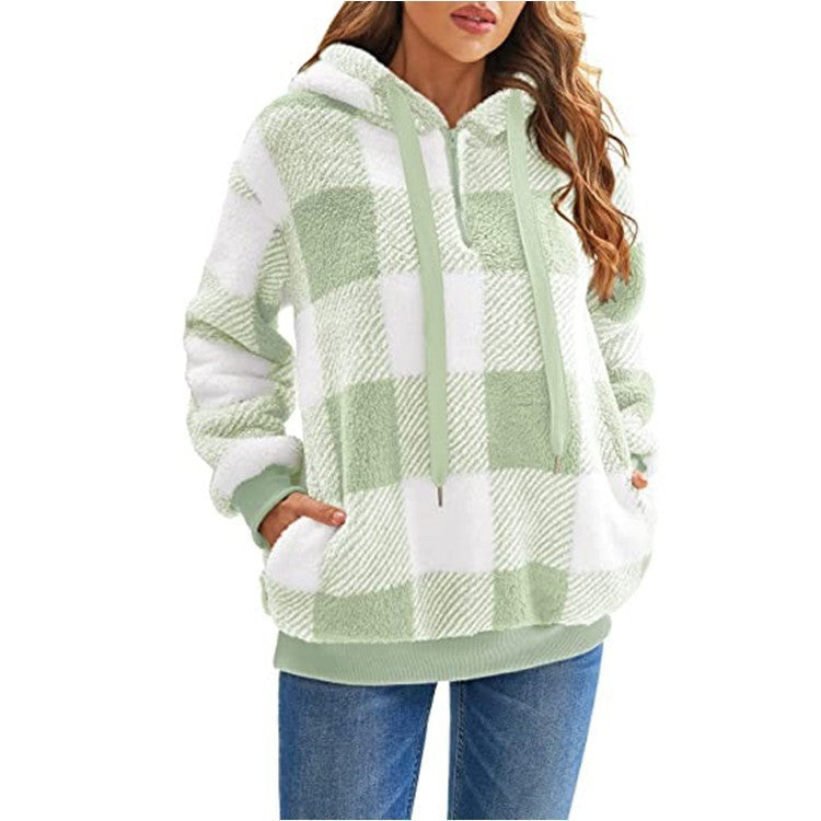 Damen Hoodie mit lässigem Schnitt und praktischen Taschen - 7 - Annoboutique
