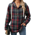 Damen Hoodie mit Lockerem Schnitt und Knopfverschluss - 8 - Annoboutique