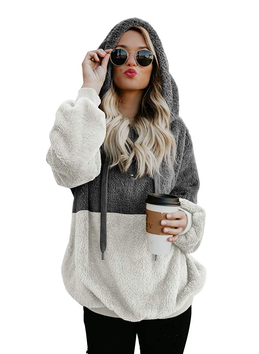 Damen Hoodie mit lässiger Passform und stylischen Reißverschlussdetails - 1 - Annoboutique