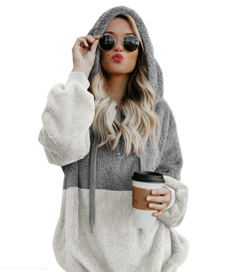Damen Hoodie mit lässiger Passform und stylischen Reißverschlussdetails - 2 - Annoboutique