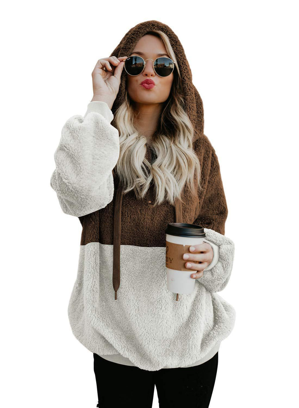 Damen Hoodie mit lässiger Passform und stylischen Reißverschlussdetails - 5 - Annoboutique